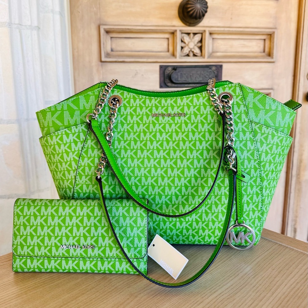 Michael Kors Green Women's Bag Set